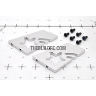 RC Car Rear Spoiler Aluminum Stand - Silver