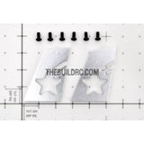 RC Car Rear Spoiler Aluminum Stand - Silver