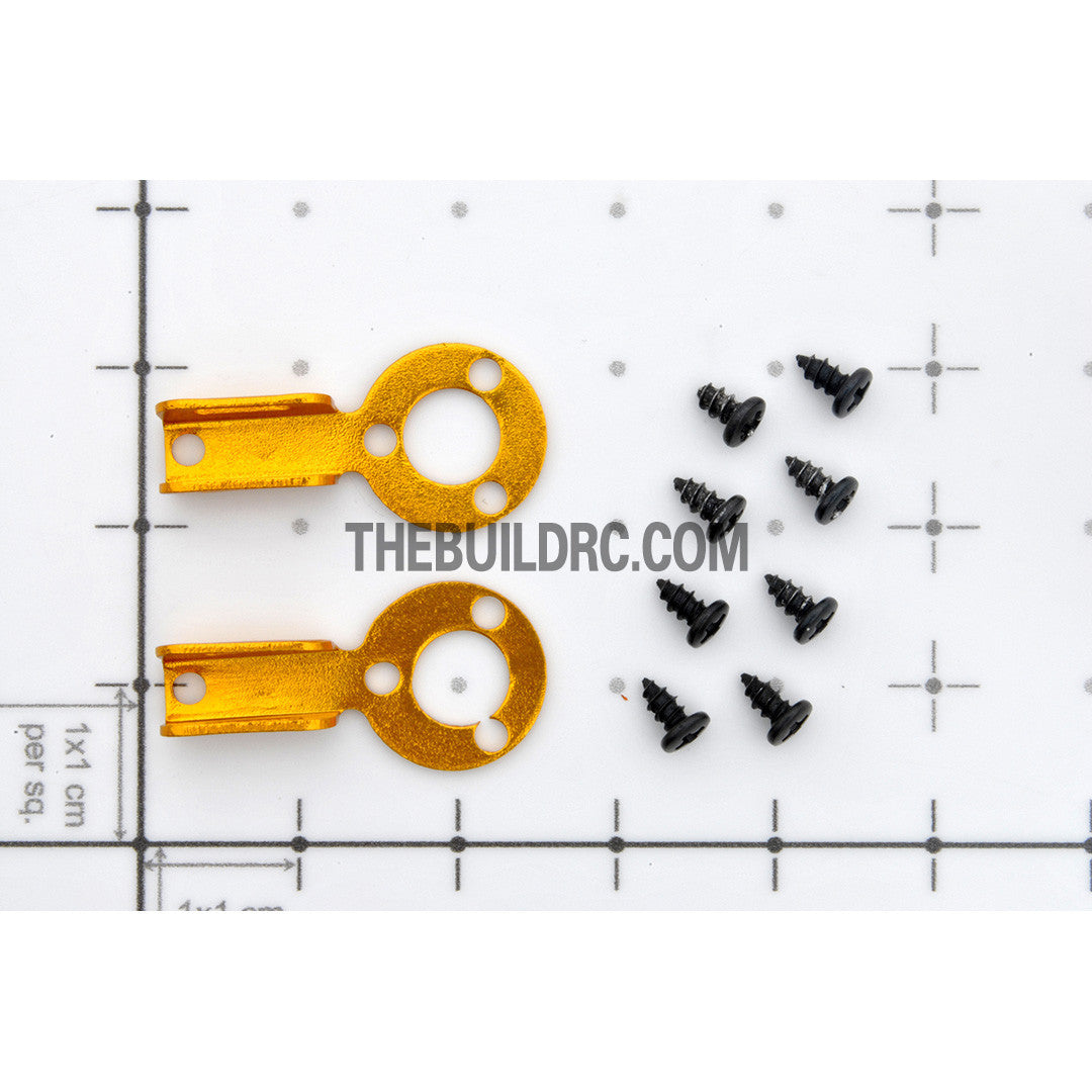 RC Car Body Alloy Clip / Holder (2pcs) - Gold