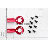 RC Car Body Alloy Clip / Holder (2pcs) - Red