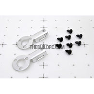 RC Car Body Alloy Clip / Holder (2pcs) - Silver