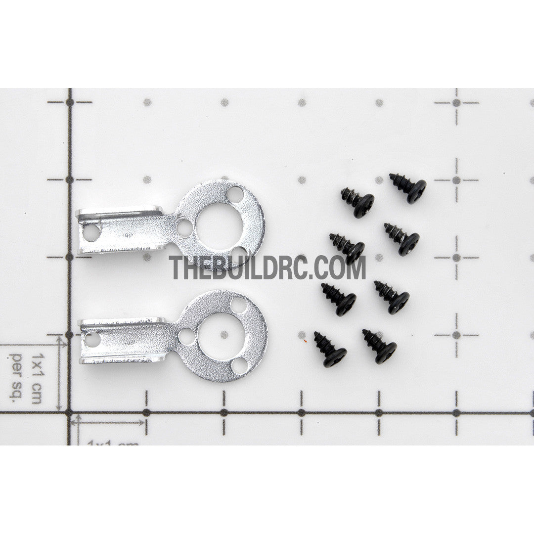 RC Car Body Alloy Clip / Holder (2pcs) - Silver
