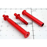 63mm Alloy Adjustable Body Stand / Pole (2pcs) - Red