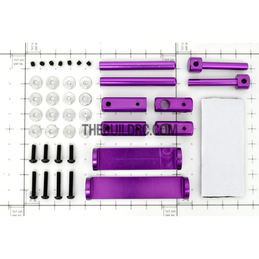 1/10 RC Car Alloy Adhesive Magic Tape Adjustable Stealth Body Stand / Mount - Purple