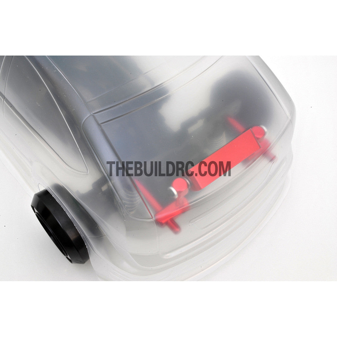 1/10 RC Car Alloy Adhesive Magic Tape Adjustable Stealth Body Stand / Mount - Red