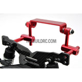 1/10 RC Car Alloy Adhesive Magic Tape Adjustable Stealth Body Stand / Mount - Red