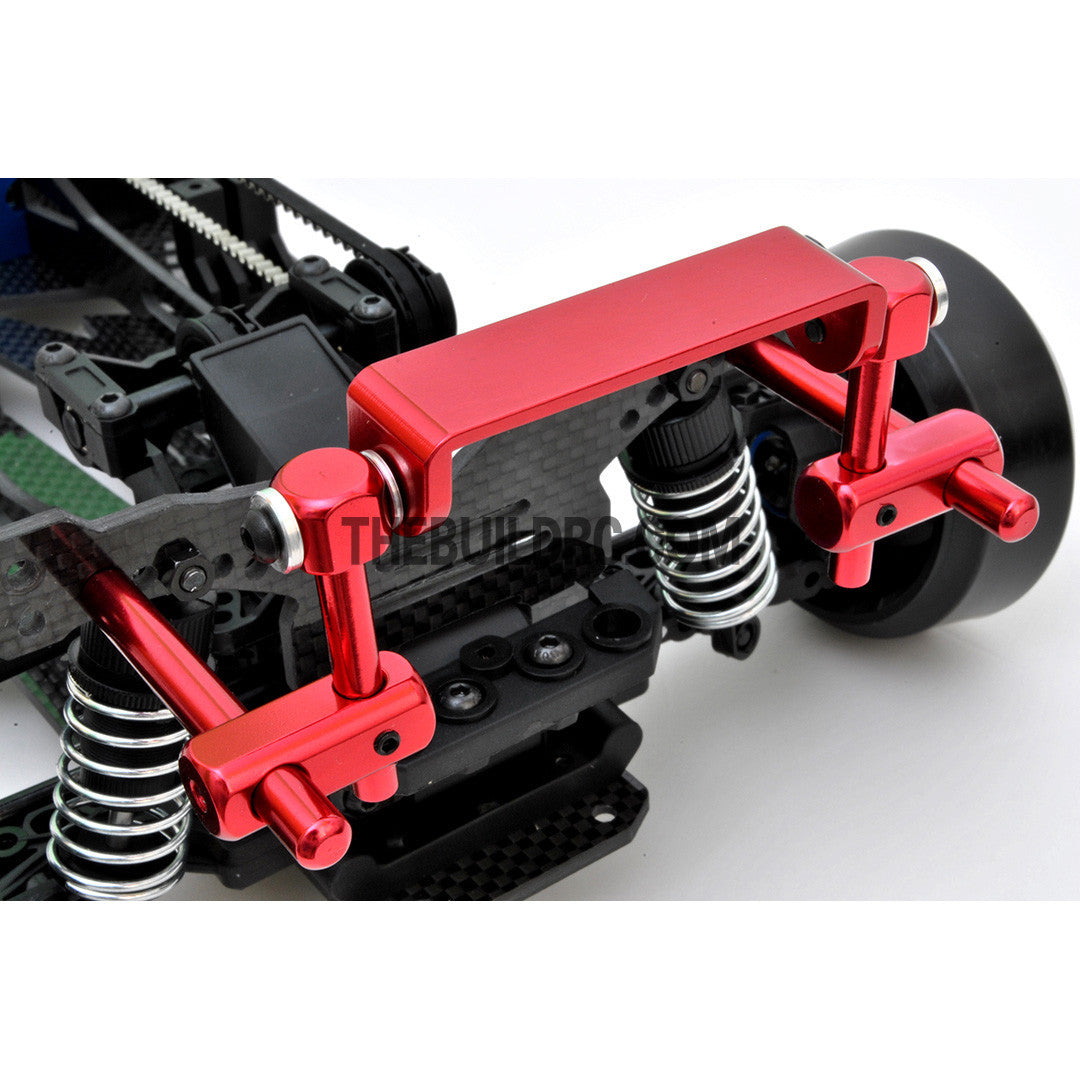 1/10 RC Car Alloy Adhesive Magic Tape Adjustable Stealth Body Stand / Mount - Red