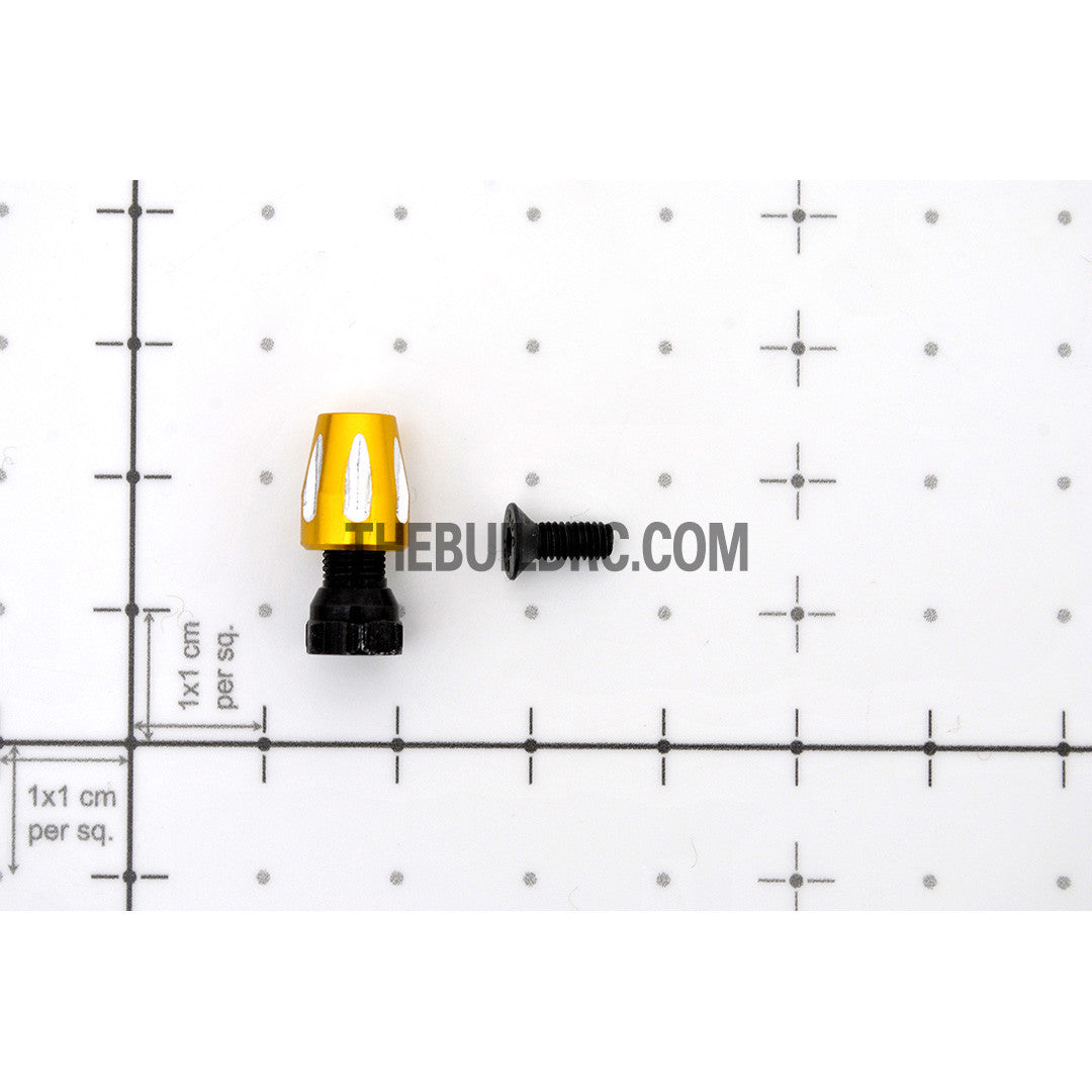 RC EP Car Boat Alloy CNC Antenna Holder - Yellow