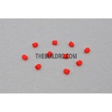 3mm Silicon LED Light Bulb Cap - Red (10pcs)