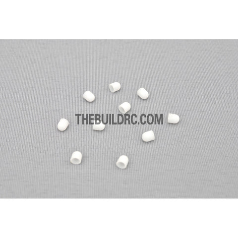 3mm Silicon LED Light Bulb Cap - White (10pc)