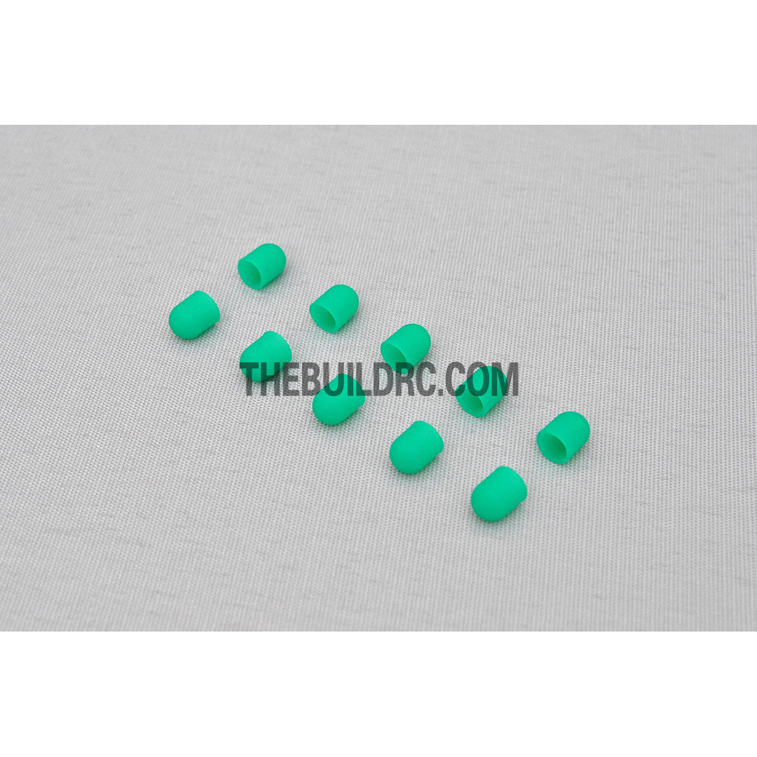 5mm Silicon LED Light Bulb Cap - Green