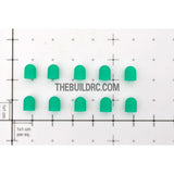 5mm Silicon LED Light Bulb Cap - Green