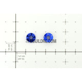 1/10 RC Car 4mm Alloy Anti-Loose Wheel Rim Lock Nut with Hex Screw Driver Adapter 5pcs - Dark Blue