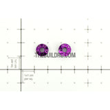 1/10 RC Car 4mm Alloy Anti-Loose Wheel Rim Lock Nut with Hex Screw Driver Adapter 5pcs - Purple