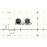 1/10 RC Car 4mm Alloy Anti-Loose Wheel Rim Lock Nut with Hex Screw Driver Adapter 5pcs - Silver