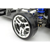 1/10 RC Car 4mm Alloy Anti-Loose Wheel Rim Lock Nut with Hex Screw Driver Adapter 5pcs - Silver