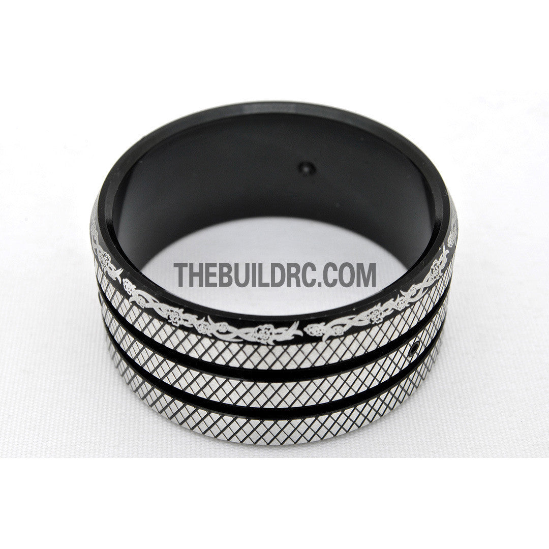 RC Car / Boat Radio Aluminum Steering Wheel for Futaba / Eurgle Radio - Black