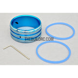 RC Car / Boat Radio Aluminum Steering Wheel for Futaba / Eurgle Radio - Light Blue