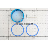 RC Car / Boat Radio Aluminum Steering Wheel for Futaba / Eurgle Radio - Light Blue