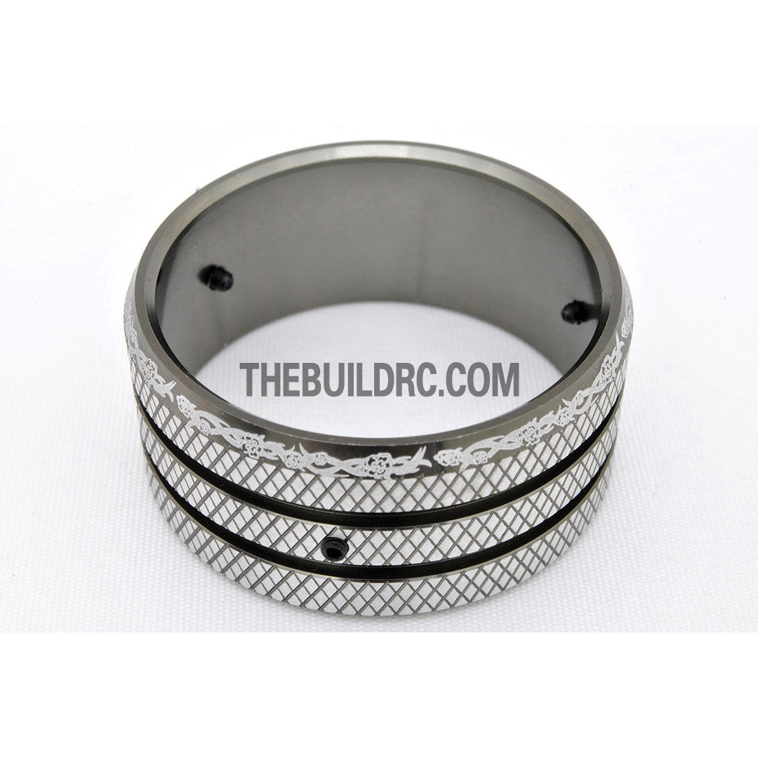 RC Car / Boat Radio Aluminum Steering Wheel for Futaba / Eurgle Radio - Grey