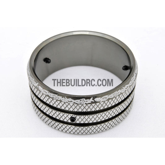 RC Car / Boat Radio Aluminum Steering Wheel for Futaba / Eurgle Radio - Grey