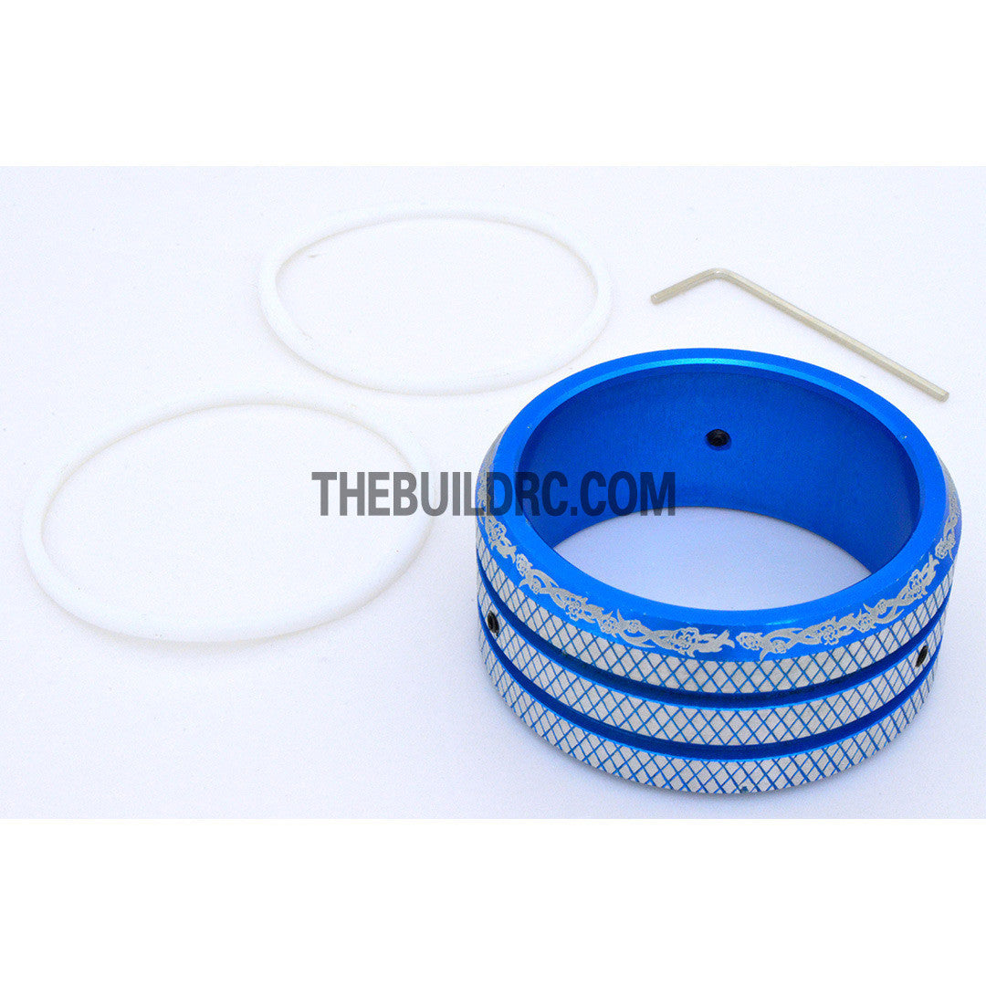 RC Car / Boat Radio Aluminum Steering Wheel for Sanwa M11 / MT-4 Radio - Light Blue