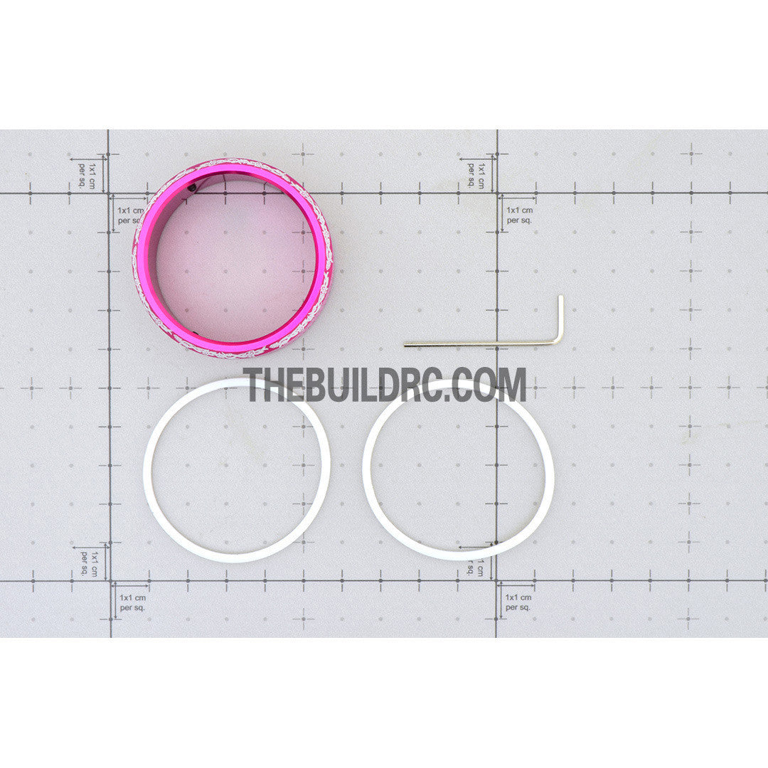 RC Car / Boat Radio Aluminum Steering Wheel for Sanwa M11 / MT-4 Radio - Pink