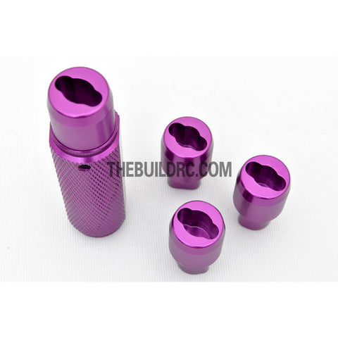 RC Car Push Rod Adjuster (4 Sizes) - Purple
