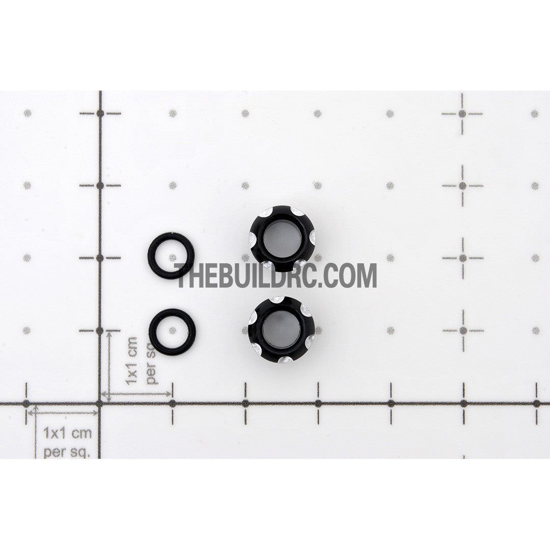 RC Car 5mm LED Light Bulb CNC Cover Protector - Black