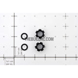 RC Car 5mm LED Light Bulb CNC Cover Protector - Black