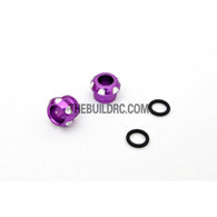 RC Car 5mm LED Light Bulb CNC Cover Protector - Purple