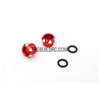 RC Car 5mm LED Light Bulb CNC Cover Protector - Red