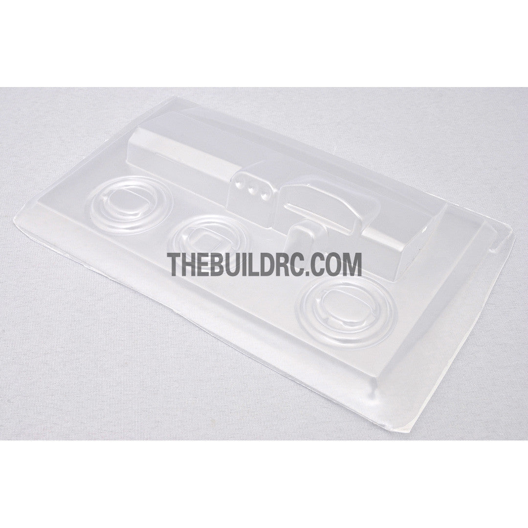 1/10 RC On-Road PC Polycarbonate Transparent Rally Touring Dashboard and Steering