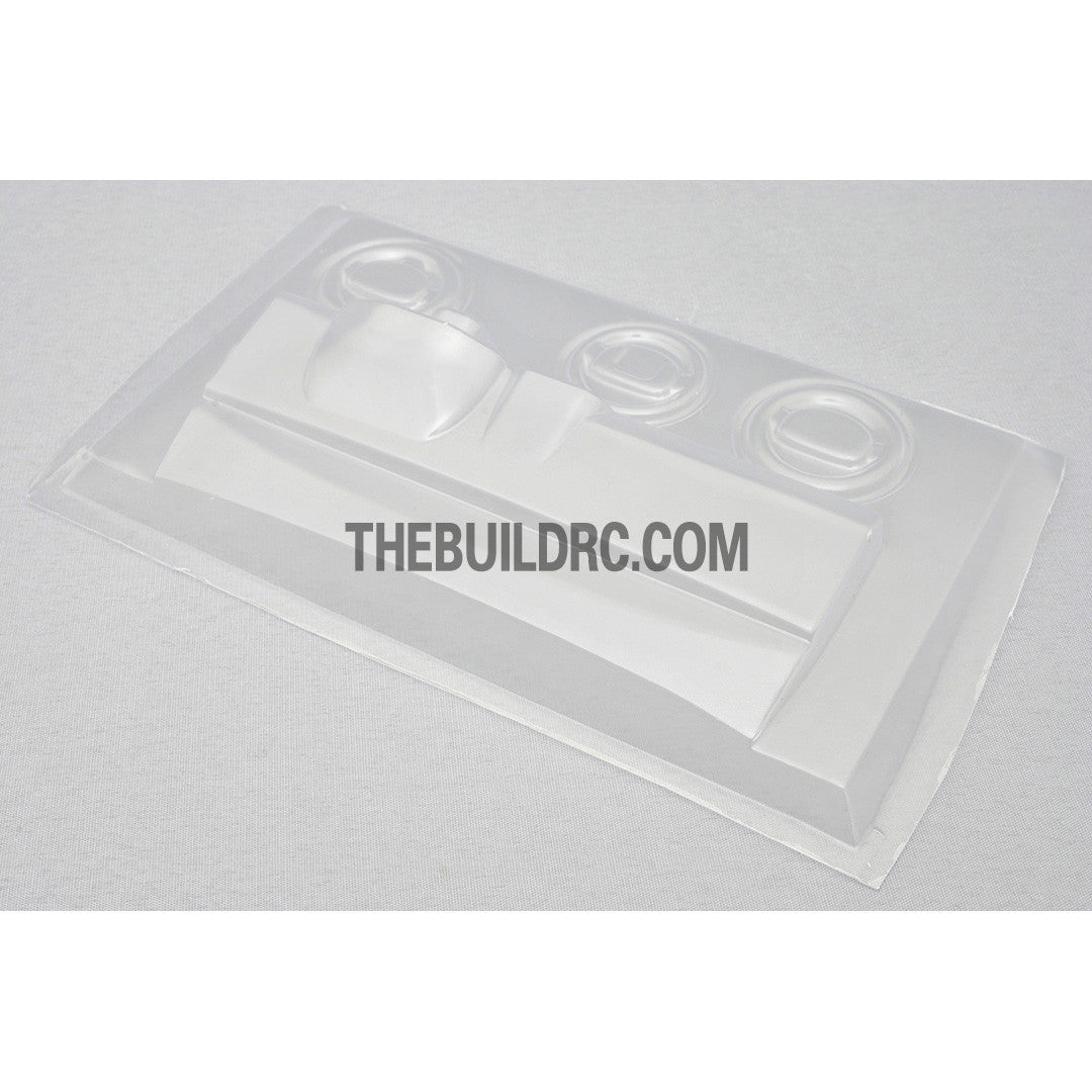 1/10 RC On-Road PC Polycarbonate Transparent Rally Touring Dashboard and Steering