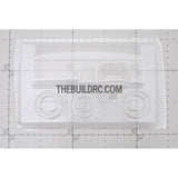 1/10 RC On-Road PC Polycarbonate Transparent Rally Touring Dashboard and Steering