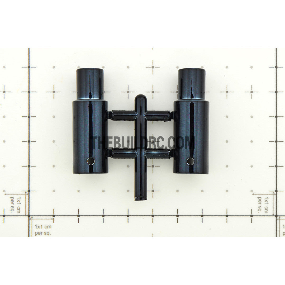 Exhaust Pipe Dummy Kit for 1/10 RC Racing Car - Black