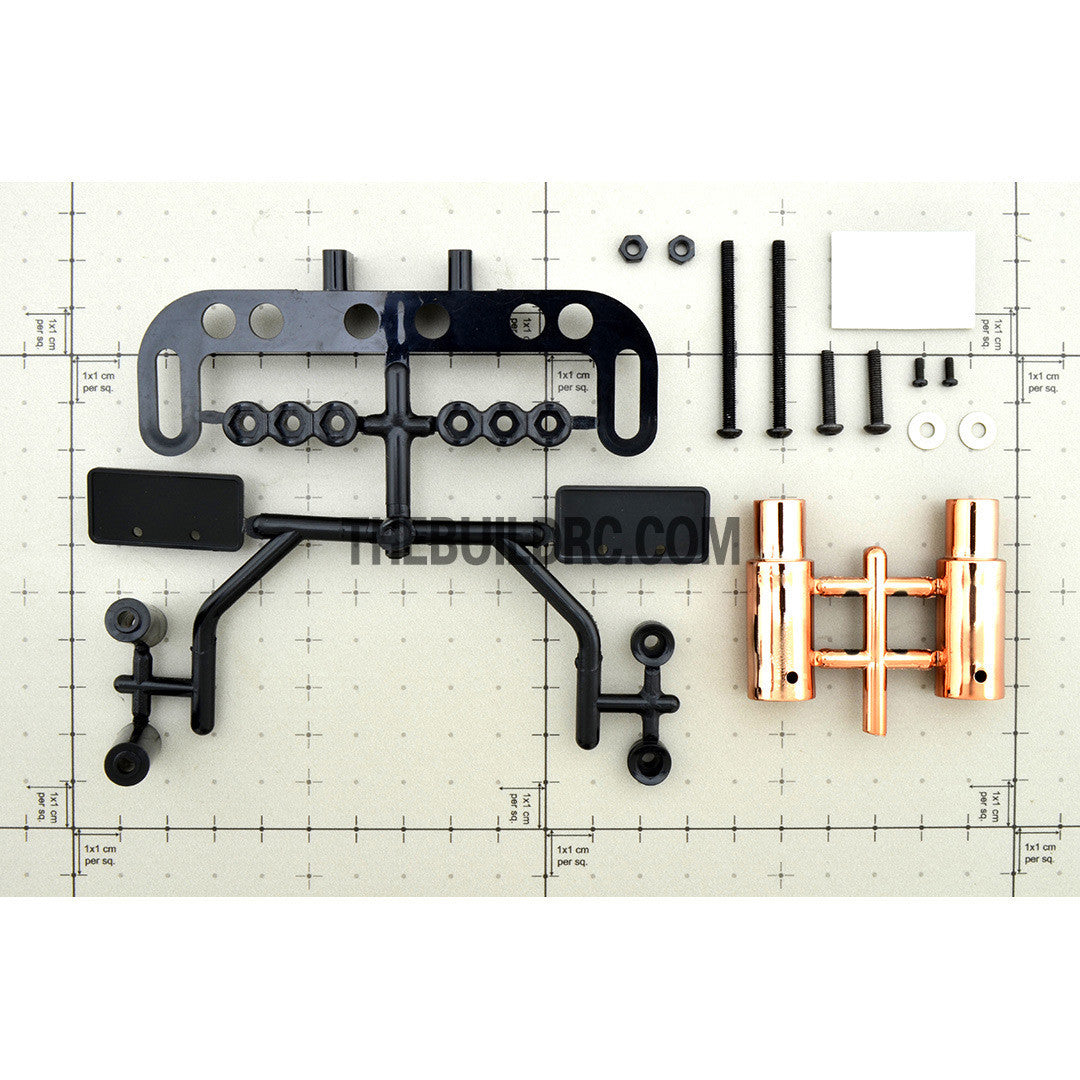 Exhaust Pipe Dummy Kit for 1/10 RC Racing Car - Copper