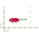 1/10 RC Racing Car CNC Alloy Wires Clip - Pink