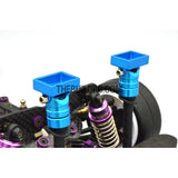 1/10 RC Car Alloy Magnetic Adjustable Stealth Rectangular Body Stand / Mount - Blue