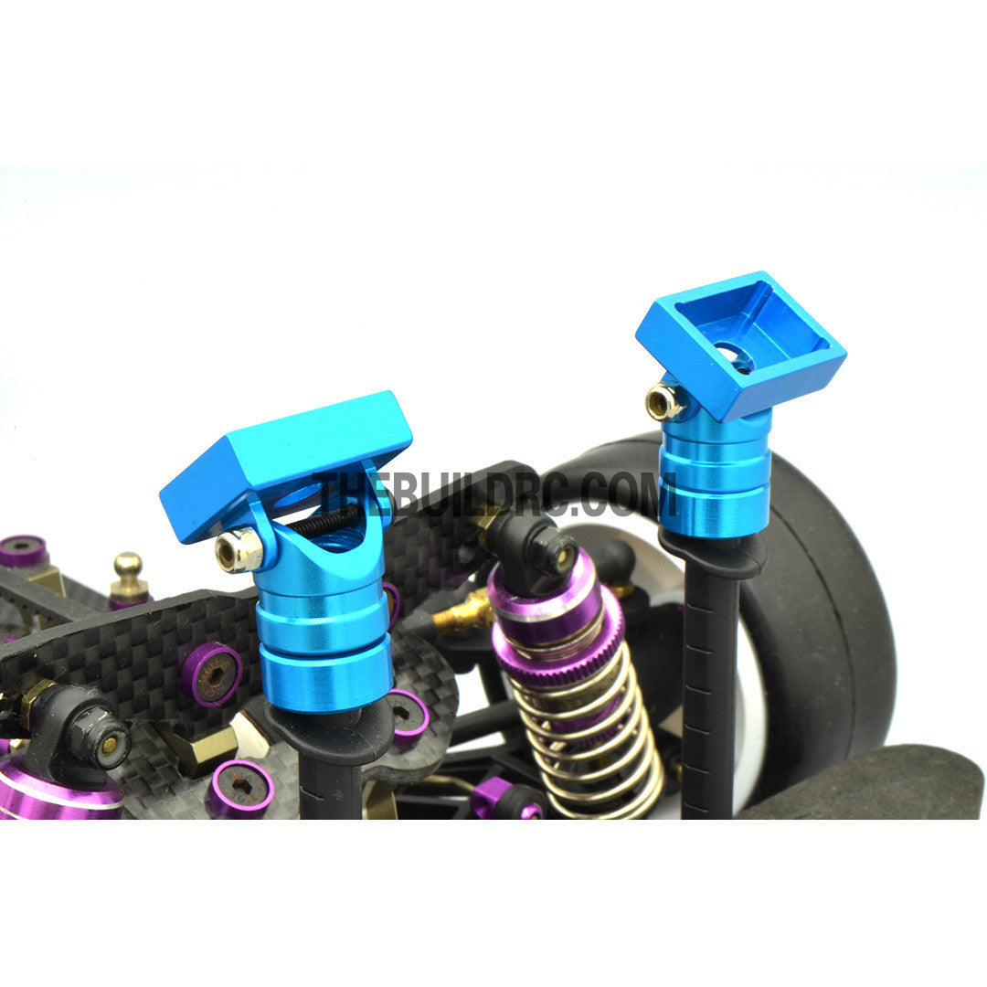 1/10 RC Car Alloy Magnetic Adjustable Stealth Rectangular Body Stand / Mount - Blue