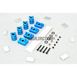1/10 RC Car Alloy Magnetic Adjustable Stealth Rectangular Body Stand / Mount - Blue