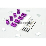 1/10 RC Car Alloy Magnetic Adjustable Stealth Rectangular Body Stand / Mount - Purple