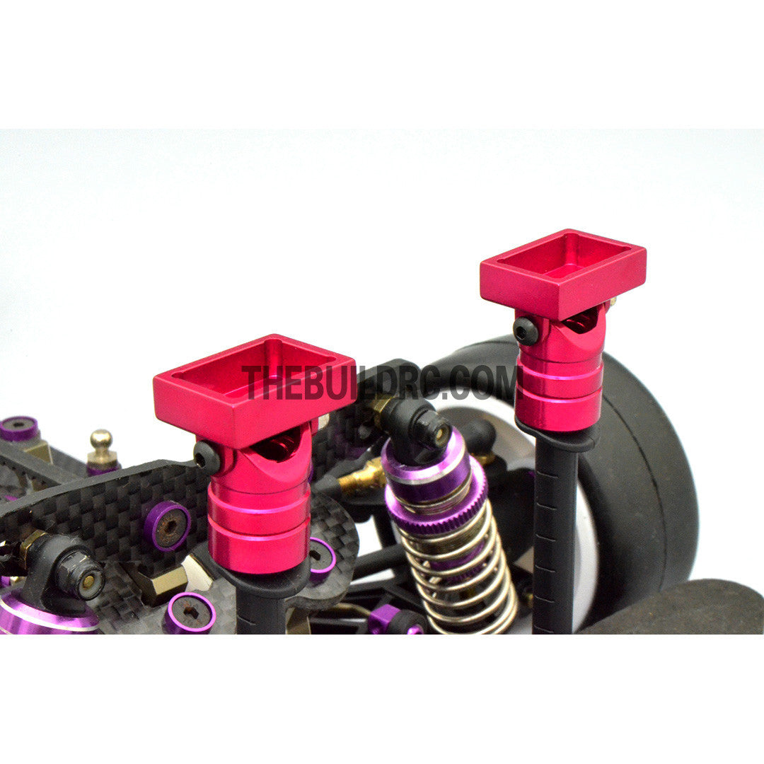 1/10 RC Car Alloy Magnetic Adjustable Stealth Rectangular Body Stand / Mount - Pink