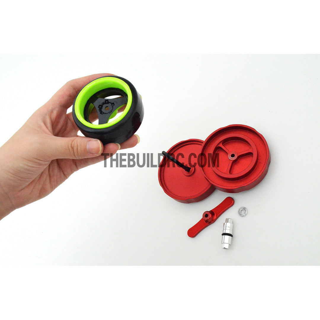 1/10 RC DRIFT Car Alloy Wheel / Rim Tire / Tyre Easy Installer / Uninstaller - Red