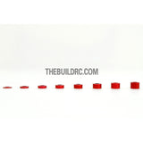 0.5 / 1.0 / 1.5 / 2.0 / 2.5 / 3.0 / 3.5 / 4.0mm 1/10 RC Racing Car Alloy Washer Set - Red