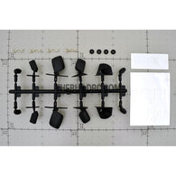 Side Mirror Shell for 1/18 - 1/10 RC Car (6 Pairs) - Black