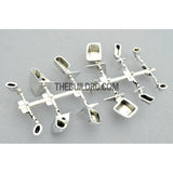 Side Mirror Shell for 1/18 - 1/10 RC Car (6 Pairs) - Silver