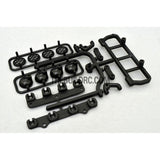 RC Crawler LED Adjustable Roof Light Bar Mount (4 Spotlight) - Black