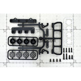 RC Crawler LED Adjustable Roof Light Bar Mount (4 Spotlight) - Black