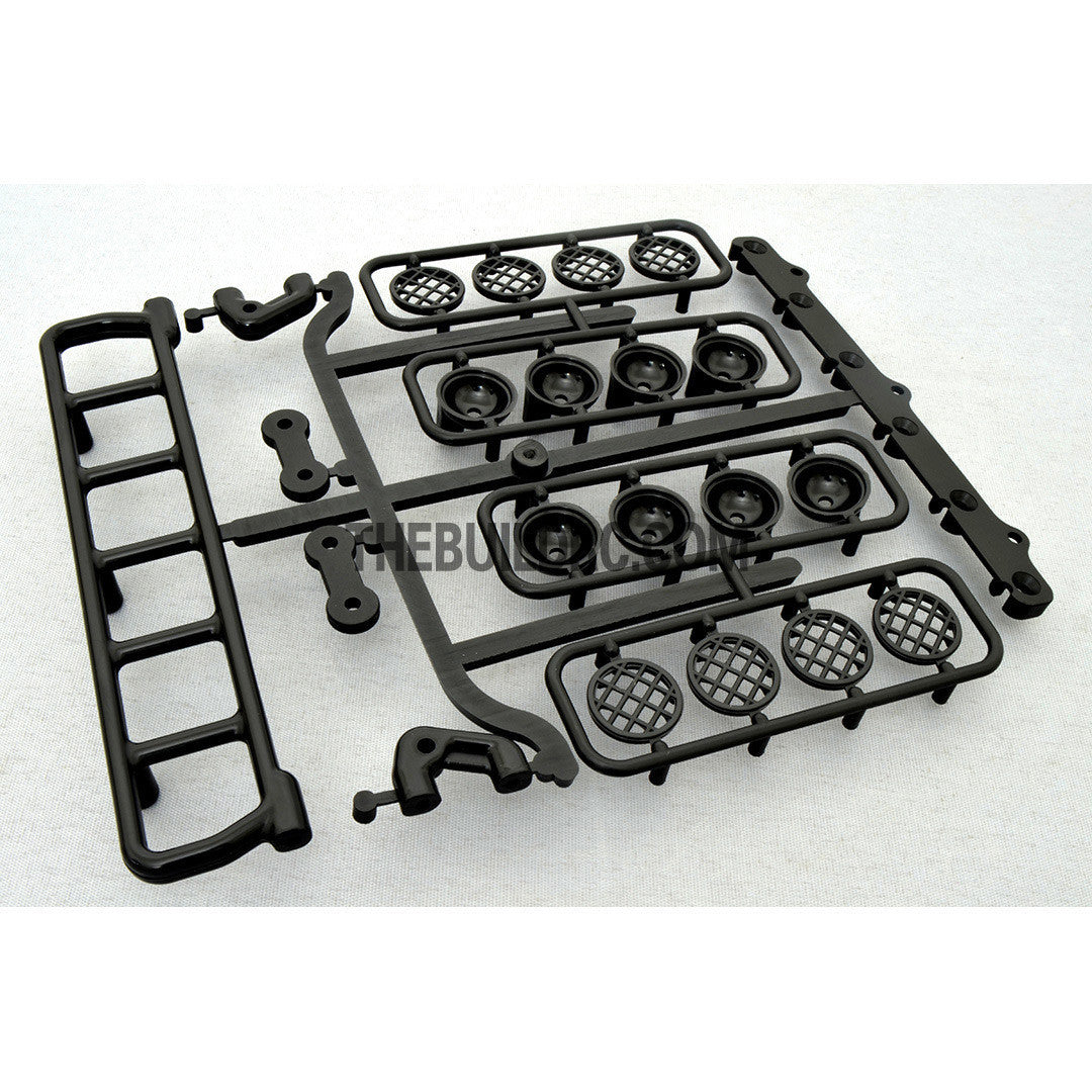 RC Crawler LED Adjustable Roof Light Bar Mount (8 Spotlight) - Black